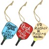 Pickleball Christmas Tree Ornament, Pickle Ball, 3 Inches (Pack of