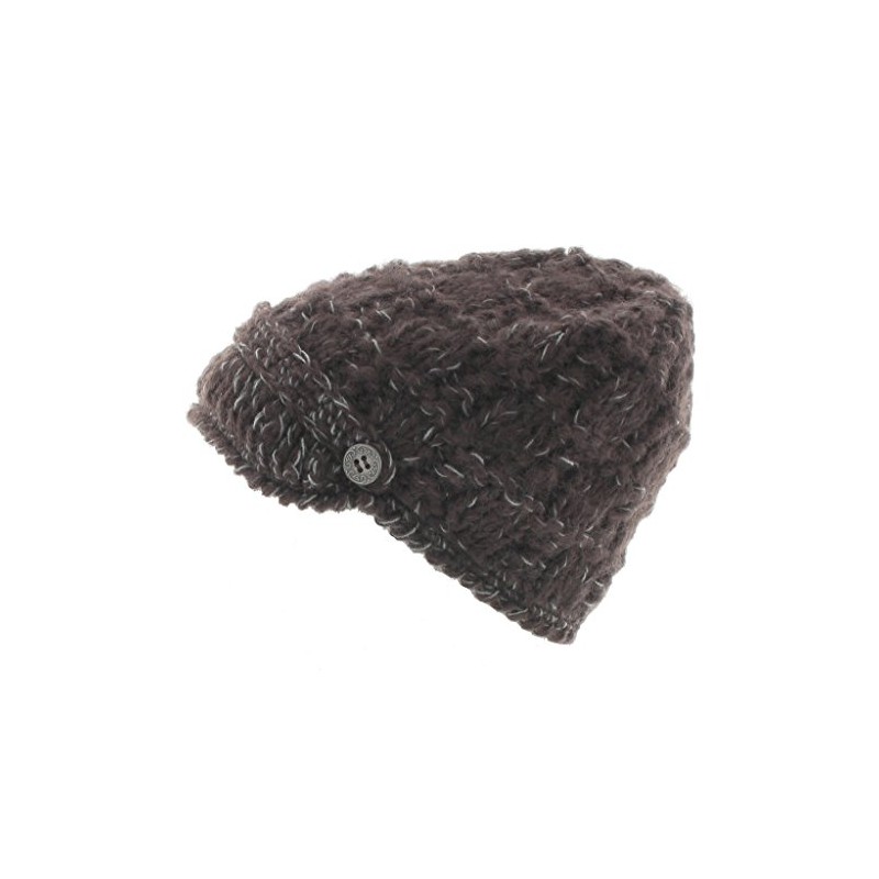 Milani Knitted Remix Brim Beanie Brown