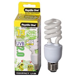 Compact UVB Bulb 13 Watt (UVB 2.0) E27 Eddison (Reptile One)