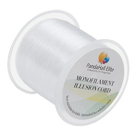 PH PandaHall 130m 0.2mm Clear Nylon Wire Invisible String Nylon Thread Beading Cord Jewellery Thread Bracelet String Fishing Line Wire for Hanging Crafts Bracelet Necklace Jewellery Making