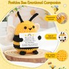 LEJIAJINW Tiny Mini Crochet Bee Doll Inspirational Cheer Up Gifts