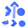 Totority 4Pcs Rectangular Spot Markers Durable Site Marking Lines for
