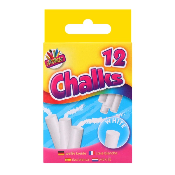 ARTBOX Chalks in Hanging Box - White (Pack of 12),