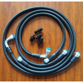 Unbranded Heavy Duty Transmission Cooler Hose Line Kit for 2003-07 Dodge Cummins 47RE 48RE