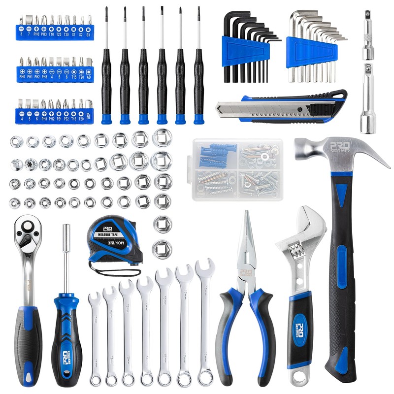 Prostormer 200-Piece Hand Tool Set, General Home and Auto Repair
