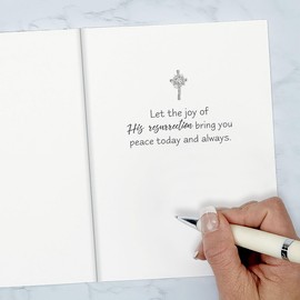 Current Blessed Easter Value Greeting Card Set - Faith, Religious, Pack of 8 Cards for Kids & Adults With White Envelopes, Large 5" x 7" Greetings