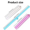 3 Pcs Foldable Ruler, Ruler 30cm Folding, Color Ruler 30cm,