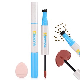 Prreal Freckle Blush Makeup Pencil, 2 in 1 Lifelike Liquid Freckle Pen Quick-dry, Cream Liquid Blush for Cheeks Face Makeup,02