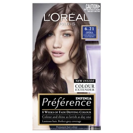 L'Oréal Paris Préférence Permanent Hair Colour - 6.21 Zurich Cool Iridescent Light Brown