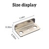 AOCEAN 24 PCS Angled Drawer Lock Strike Plate L-Shaped Cabinet
