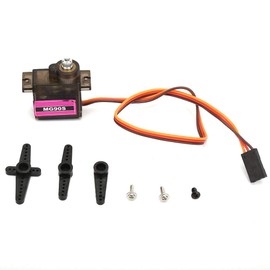 Digital & Simulation Servo Metal Gear, Low Noise Steering Gear,for 3 Flight,Helicopters,with 3×Servo Rocker Arm，3× Screw