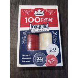 New Imperial Quality Patch Products, Inc. 1456 100pk Stacking Poker Chips