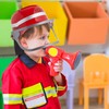 Relaxdays Children's Fire Brigade Helmet with Visor, Neck Scarf &