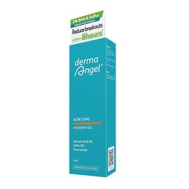 Derma Angel Acne Care Intensive Gel with 2% Salicylic Acid & Sulfur | Fights Pimples, Blackheads & Breakouts | Repairs Skin Barrier with Ceramides & Ester C | For Oily, Acne-Prone & Combination Skin
