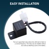 Anyhut 1 PC 12V LED Flasher Relay, 2-Pin Electronic LED