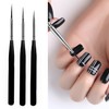luoshaPUCY Nail Design Brushes, [3 Pieces] Nail Art Liner Brush