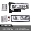 DOTCOM LED Headlights w/Bulbs Pair,Compatible with 1994-1999 GMC C1500 K1500