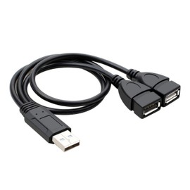 ANRANK USB 2.0 Adapter, (5 Pack) USB 2.0 A Male to Dual USB Female Jack Y Splitter Hub Power Cord Extension Adapter Cable for Laptop/Tablet/Smartphone Data Transmission/Charging