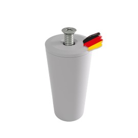 BAUHELD® Roller Shutter Stopper 40 mm [Pack of 8] Outdoor Roller Shutter Stop Made of Plastic [Made in Germany] - Roller Shutter Stop with Screws - Suitable for Roller Shutter Armoured Slats - Light