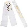 PRETYZOOM Prom King and Queen Sash Set 2 Pieces Graduation