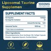 lipmaxmall Liposomal Taurine Supplement 1000mg, High Absorption Amino Acid for