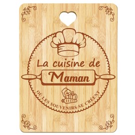 CaiTang Mutter Geburtstag Geschenk,Gravierte Bambus Schneidebrett,Geschenkideen 2025 für Mama,Muttertag Geschenk Bambus,Handmade Schneidebrett für Mama
