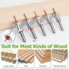 Bestgle 5 Pcs Countersink Drill Bit Set with Depth Stop,
