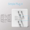 Multi Plug Outlet Splitter, Unidapt Multiple Outlets Extender Adapter with