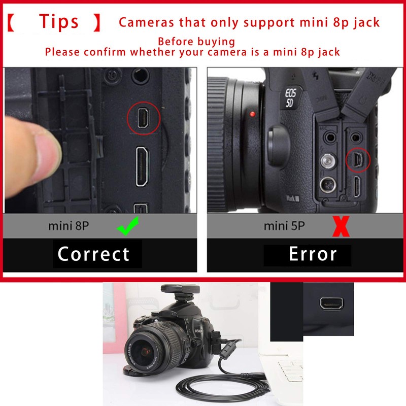 Replacement USB Camera Transfer Data Charger Charging Cable Cord for