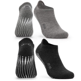 Occulto Yoga socks for men and women with nubs (2-4 pairs), yoga socks, stopper socks, women men, non-slip socks, Pilates, black, 43-46
