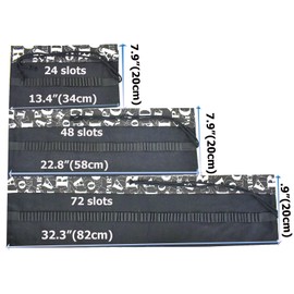 Lopenle Letters Pattern Colored Pencil Wrap Case Canvas Pencils Roll Up Holders Pencil Organizers for Artist Adult Coloring Travel Storage with 24 Slots(Letters)