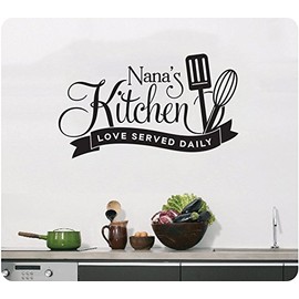 24" Nana's Kitchen Love Served Daily Utensils Wall Decal Sticker Art Mural Home Décor