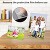 10 Pack Acrylic Photo Frames 6X 4 Inches Clear Picture