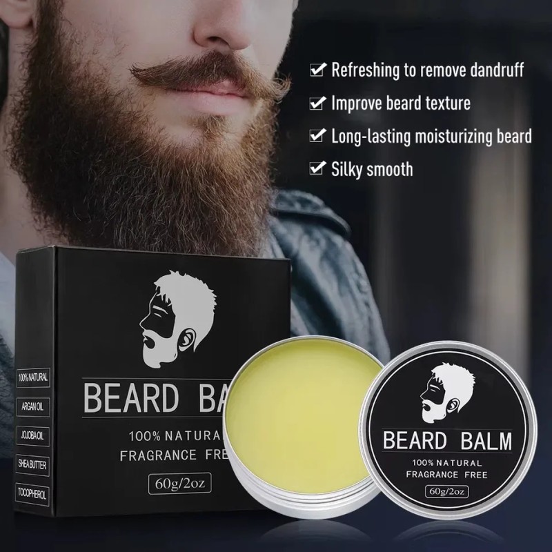 2pcs Bálsamo Ultra Potente Para Crecimiento De Barba - Fina
