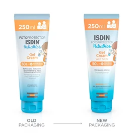 ISDIN Photo Protector Gel Cream Pediatrics SPF 50 Sun Cream (250 ml) Nourishes like a Cream and Absorbs Quickly Like a Gel Paediatric and Dermatologically Tested