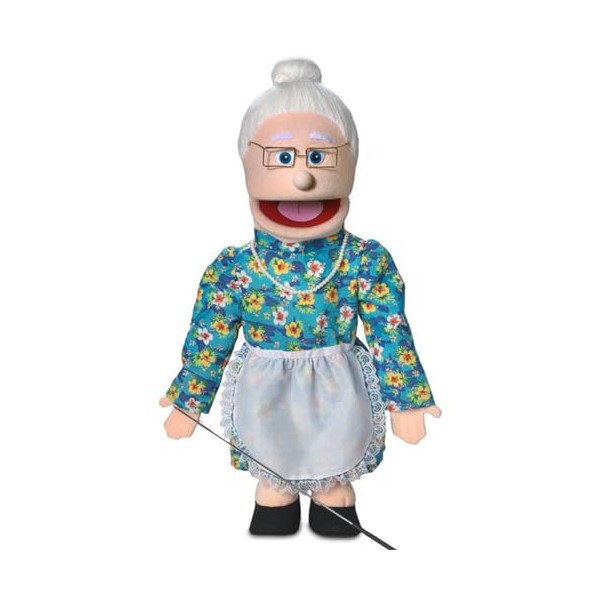 Granny, Peach Grandmother, Full Body, Ventriloquist Style Puppet, 65cm