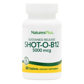NaturesPlus Vitamin B12 Active Energy Tablets 5000Mcg Memory Focus Vegetarian 30 Count
