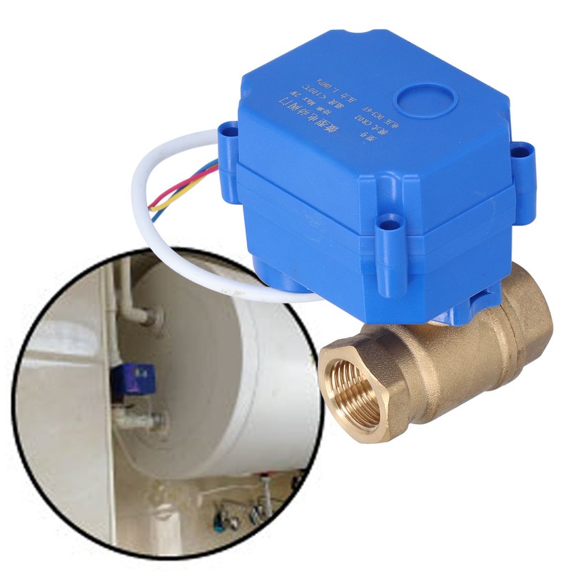 Electric Ball Valve BSP Brass Motorized 3 Wire DC3~6V Through