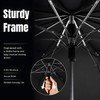 Collapsible Windproof Umbrella Travel - 42inch Auto Open & Manual