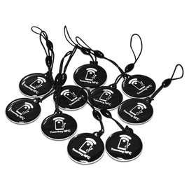 10pcs NFC Tags Keychain Ntag215 NFC Chips Programmable NFC Fob NFC Key Fob NFC Card Compatible All NFC Enabled Mobile Phones & Devices