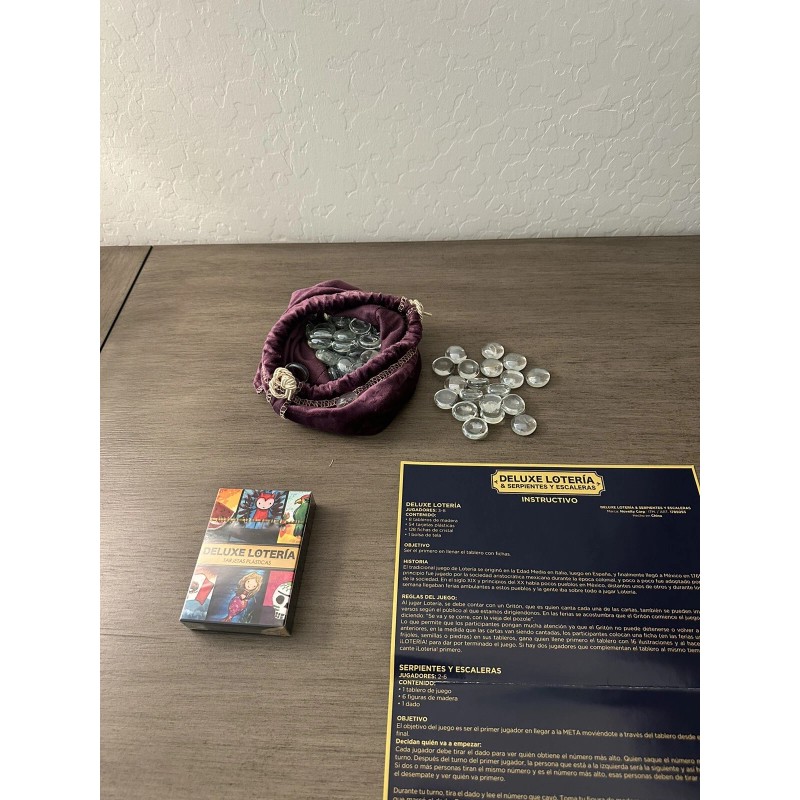 DELUXE LOTERIA AND SERPIENTES Y ESCALERAS TRADITIONAL MEXICAN FAMILY GAMES