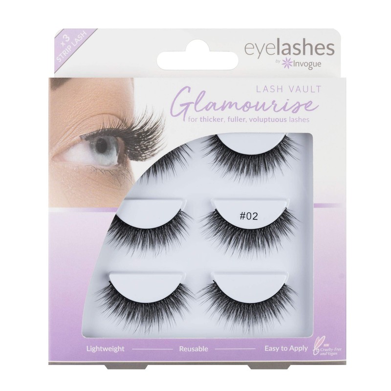 Invogue Vault 2 Multipack Lashes 3 Pairs 100g
