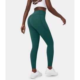 Halara SoCinched High Waisted Tummy Control Side Pocket Shaping Training UltraSculpt Leggings - Color: June Bug, Length: 7/8, Size: XS(0 - 2)