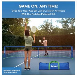 flybold Pickleball Net |Portable Set with/without 4 white|green|bl
