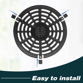 16 Pcs Rubber Non-Scratch Protective Covers Tip Silicone Pieces Air Fryer Tray Rubber Feet Air Fryer Rubber Bumpers Air Fryer Replacement Parts Accessories for Air Fryer Grill Pan(Black)