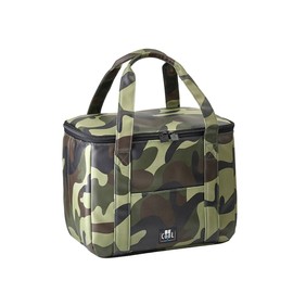 Be Cool City Cooler Bag, Camo, Elegant, with Wide Handles, for Picnics, School, Day Trips, Travelling, Cosmetics, 28 x 18 x 21 cm, Volume: approx. 10.5 L, Small