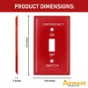 (5 Pack) Emergency Red Light Switch Cover Guard, Toggle Switch