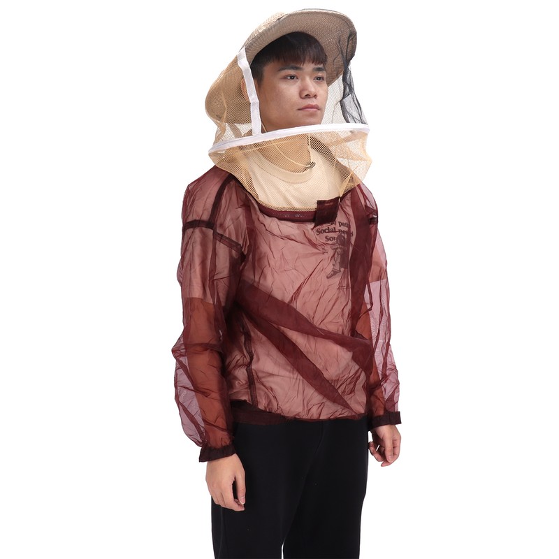 Beekeeping Protective Veil Jacket Clothes with Hat Bee Suit Beekeeper