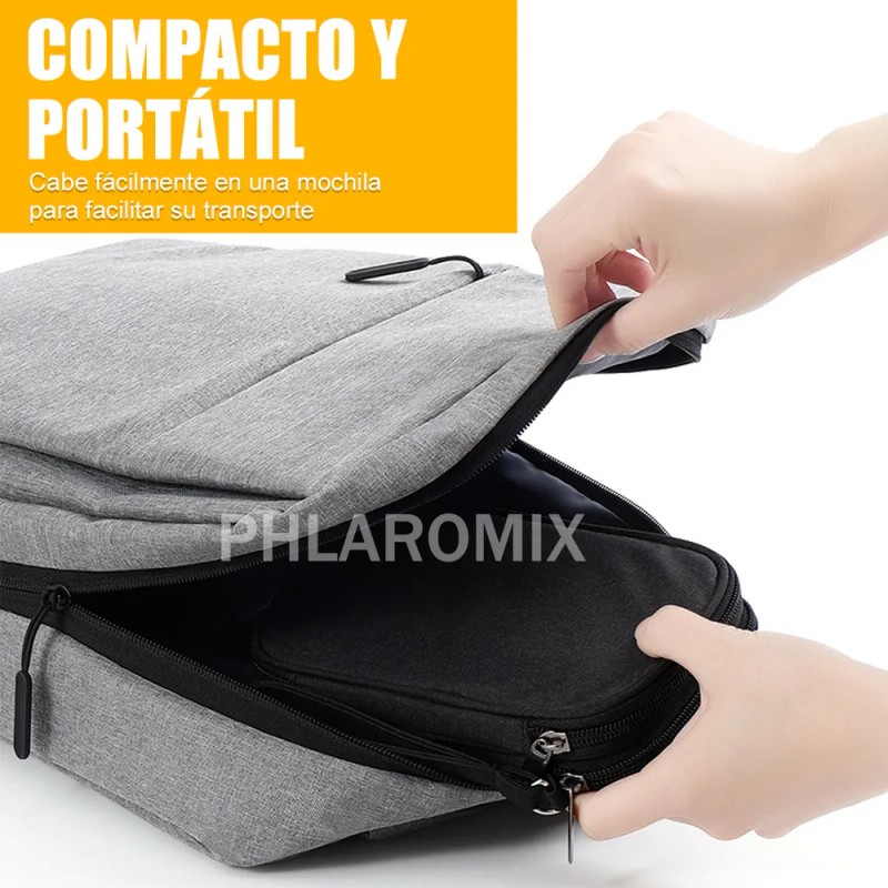 2pz Estuche Cargador De Organizador Bolsa Cables Impermeable Negro