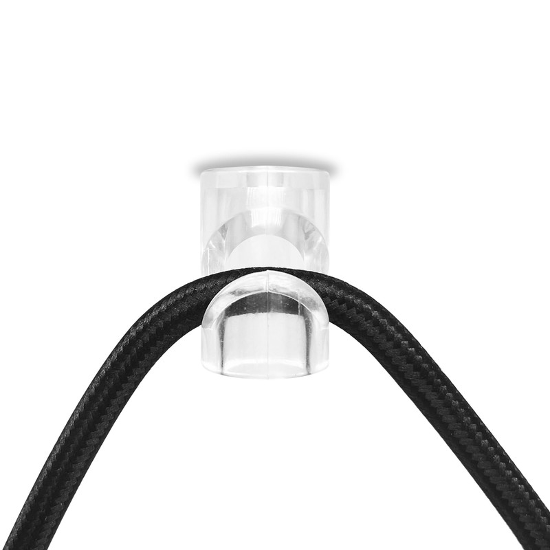 smartect Wall and Ceiling Pins for Textile Cables [Pack of